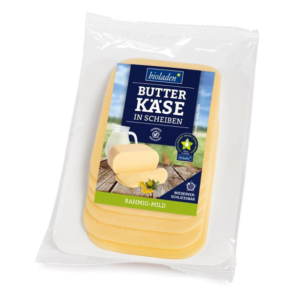 Produktfoto zu VPE Butterkäse in Scheiben 50% 8x150g bioladen