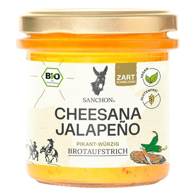 Produktfoto zu Brotaufstrich Cheesana Jalapeno 170g Sanchon