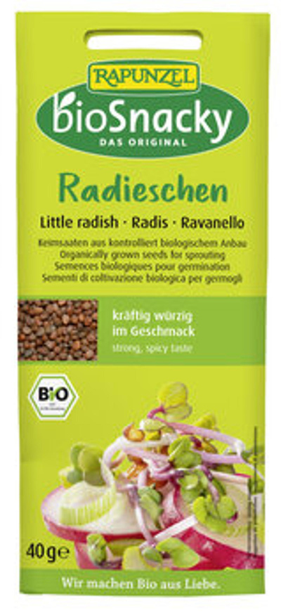 Produktfoto zu Keimsaat Radieschen 40g bioSnacky Rapunzel