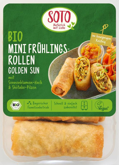 Produktfoto zu Mini Frühlingsrollen Golden Sun 190g SOTO