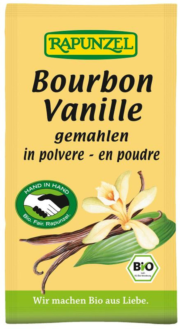 Produktfoto zu Vanillepulver Bourbon 5g HIH Rapunzel