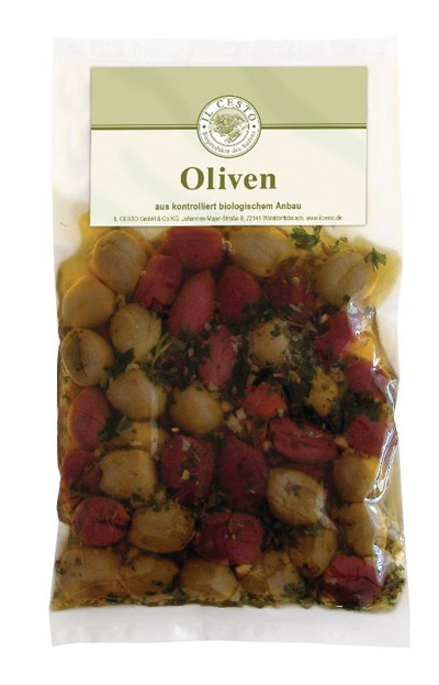 Produktfoto zu Oliven-Mix ohne Stein mariniert 175g Il Cesto