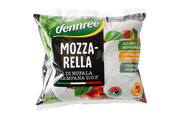 Produktfoto zu Büffelmozzarella Mozzarella di Bufala Campana D.O.P. 52% 125g dennree