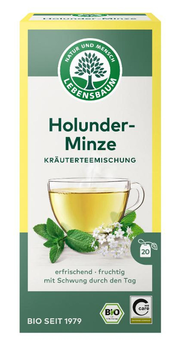 Produktfoto zu Kräutertee Holunder Minze 20×1,5g Lebensbaum