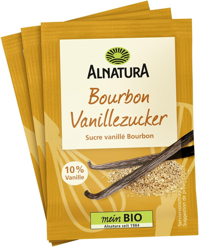 Produktfoto zu Bourbon Vanillezucker (3 Tüten) 24g Alnatura