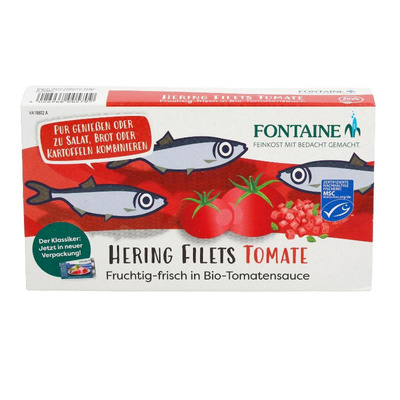 Produktfoto zu VPE Heringsfilets in Tomatencreme 6x200g Fontaine