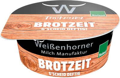 Produktfoto zu Frischcreme Brotzeit 150g Weißenhorner Milch Manufaktur