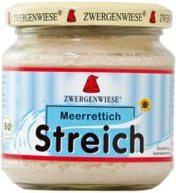 Produktfoto zu VPE Brotaufstrich Streich "Meerrettich" 6x180g Zwergenwiese
