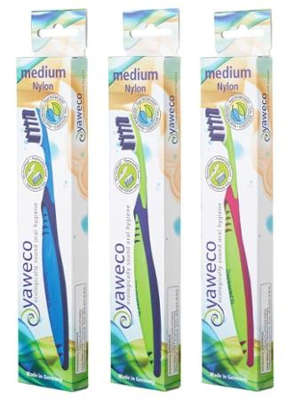 Produktfoto zu Wechselkopfzahnbürste Medium 6 Stück Yaweco