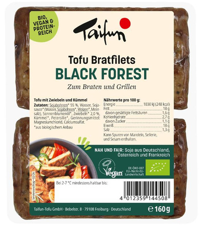 Produktfoto zu Bratfilets Black Forest 160g Taifun