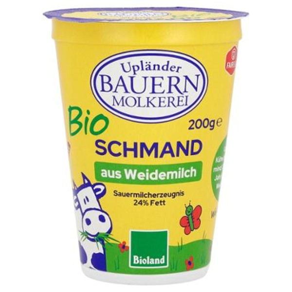 Produktfoto zu VPE Schmand 24% 10x200g Upländer