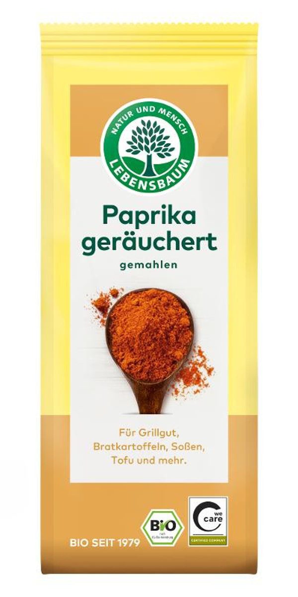 Produktfoto zu Paprika geräuchert gemahlen 50g Lebensbaum