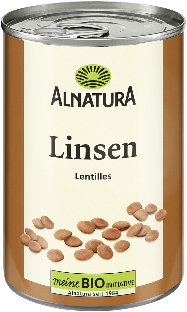 Produktfoto zu VPE Braune Linsen 12x400g Alnatura