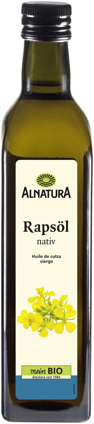 Produktfoto zu Rapsöl nativ 500 ml Alnatura