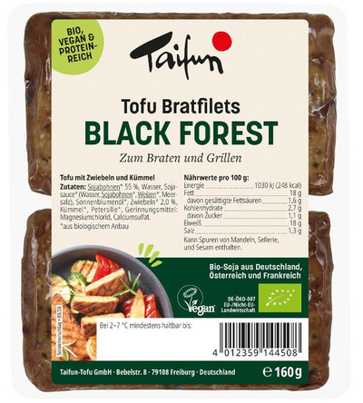 Produktfoto zu Bratfilets Black Forest 160g Taifun