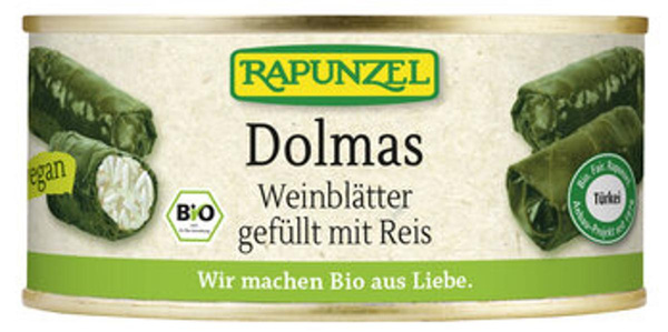 Produktfoto zu Dolmas Weinblätter gefüllt mit Reis 280g Rapunzel