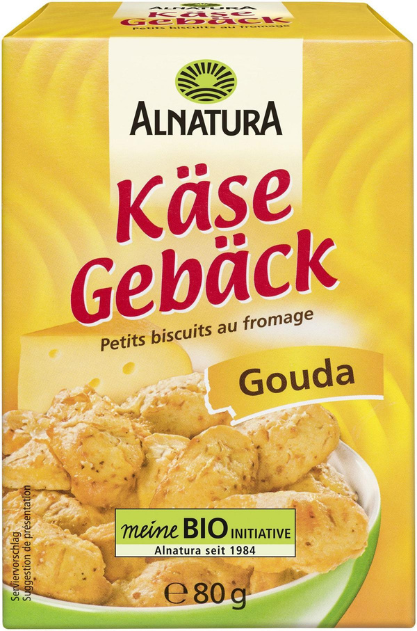 Produktfoto zu Käsegebäck Gouda 80g Alnatura