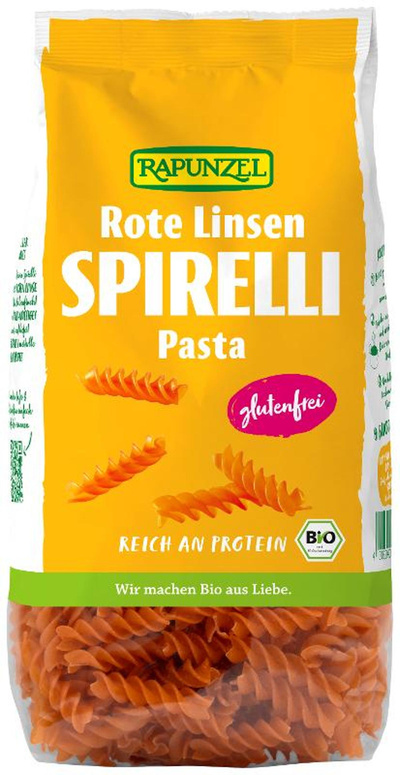 Produktfoto zu Rote Linsen Spirelli 300g Rapunzel