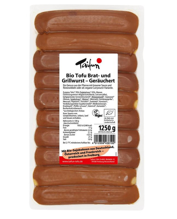 Produktfoto zu Tofu Brat- und Grillwurst 1200g Taifun