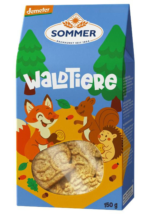 Produktfoto zu Dinkel Kinder Waldtiere 150g Sommer