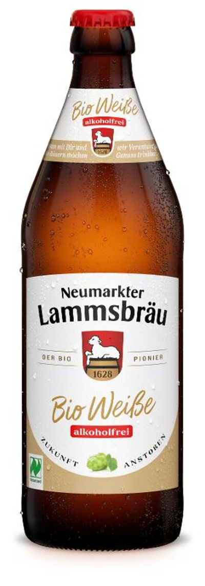 Produktfoto zu VPE Bier Weiße alkoholfrei 10x0,5 l Neumarkter Lammsbräu