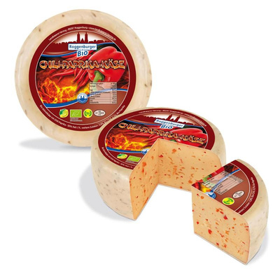 Produktfoto zu Chili Paprika Käse 50% Roggenburger