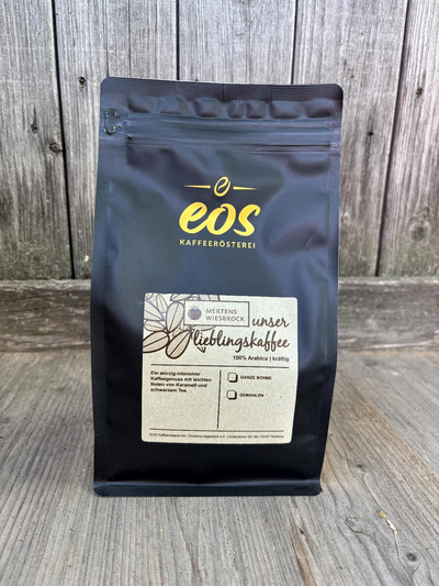 Produktfoto zu Mertens Wiesbrock Lieblingskaffee ganze Bohne 500g EOS Kaffeerösterei