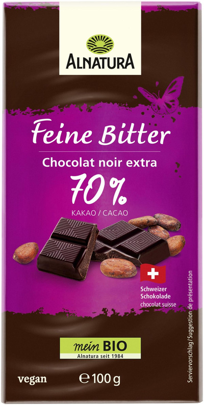 Produktfoto zu Feine Bitter Schokolade 100g Alnatura