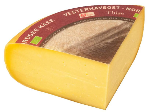 Produktfoto zu Nordseekäse 48% 1_4 Laib ca. 1,5 kg Thise Mejeri