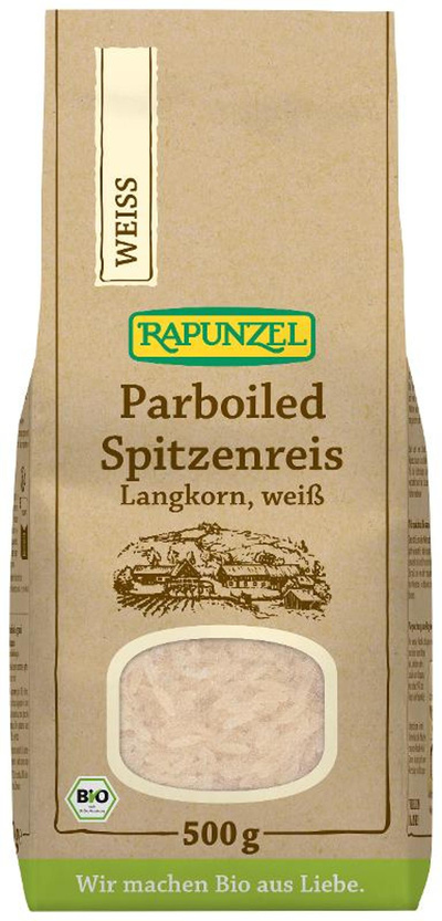 Produktfoto zu Parboiled Spitzenreis Langkorn weiß 500g Rapunzel