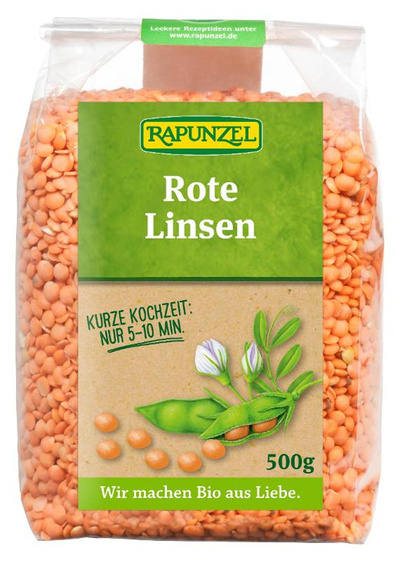 Produktfoto zu Linsen rot 500g Rapunzel