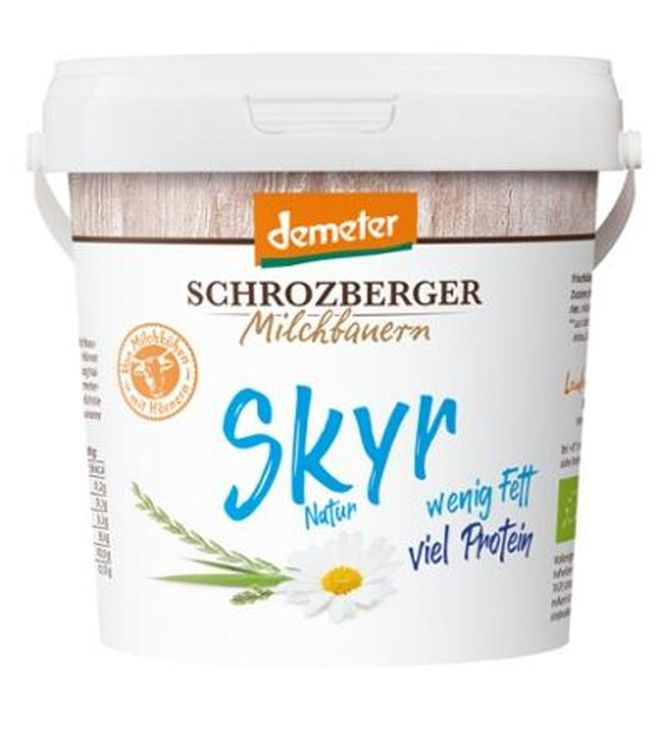 Produktfoto zu Skyr Natur im Eimer 0,2% 1kg Schrozberger Milchbauern
