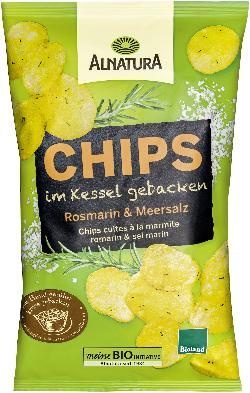 Produktfoto zu Chips im Kessel gebacken mit Rosmarin und Meersalz 125g Alnatura