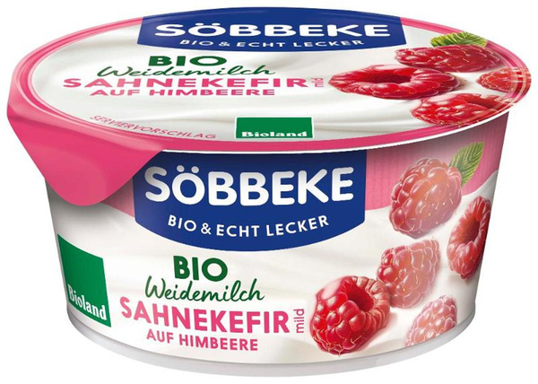 Produktfoto zu VPE Sahnekefir Himbeere 6x150g Söbbeke