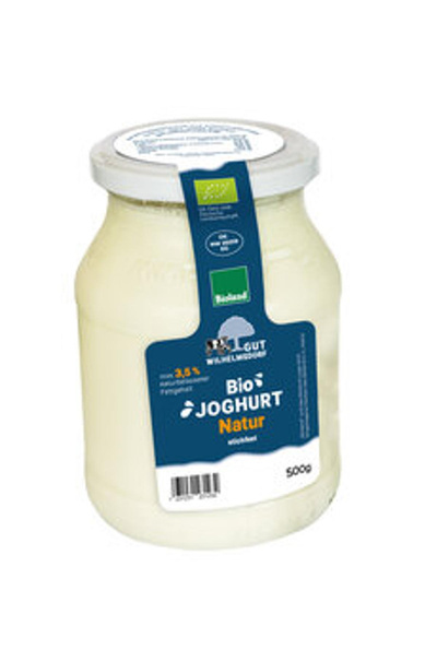Produktfoto zu Joghurt mild natur 3,5% 500g Gut Wilhelmsdorf