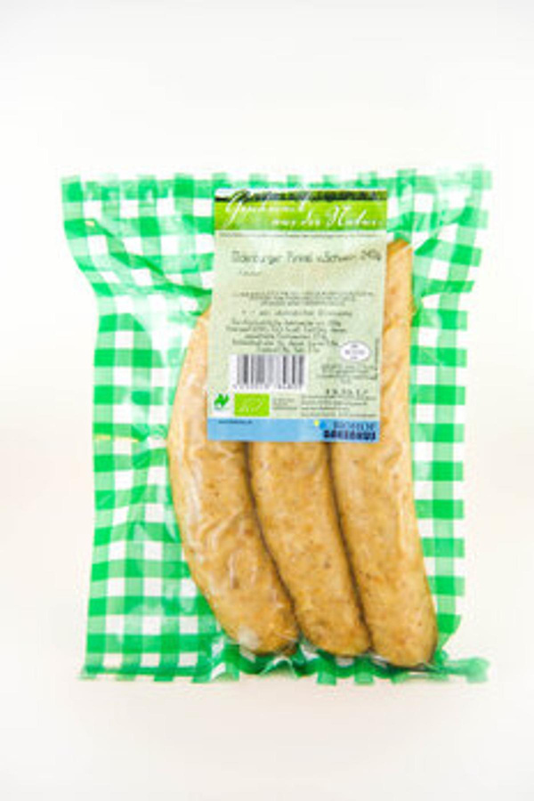 Produktfoto zu Oldenburger Pinkel 240g (3 Stück) Biohof Bakenhus