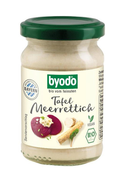 Produktfoto zu Tafelmeerrettich 100g im Glas Byodo