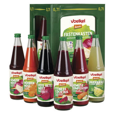 Produktfoto zu Fastenkasten verschiedene Gemüsesäfte 6x0,7 l Voelkel