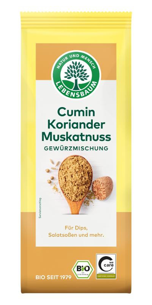 Produktfoto zu VPE Cumin Koriander Muskatnuss Gewürzmischung 45g Lebensbaum