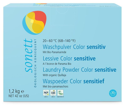 Produktfoto zu Waschpulver Color Sensitiv 1,2kg Sonett