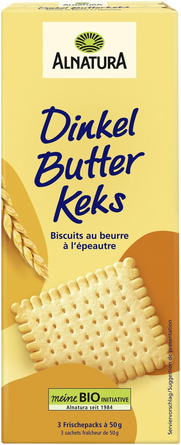 Produktfoto zu Dinkel Butterkeks 150g Alnatura