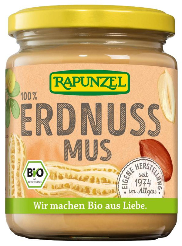 Produktfoto zu Erdnussmus fein 250g Rapunzel ohne Salz