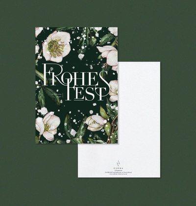 Produktfoto zu Postkarte "Frohes Fest" Aikona Illustration