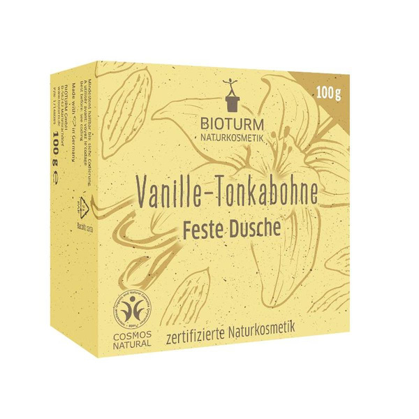 Produktfoto zu Feste Dusche Vanilla Tonkabohne 100g Bioturm