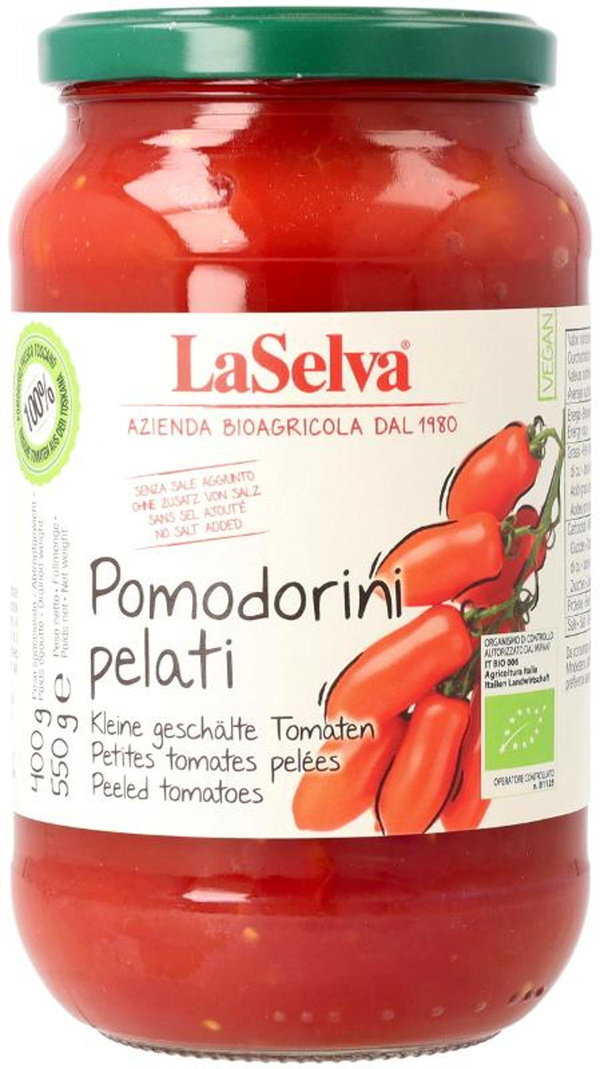 Produktfoto zu Pomodorini Pelati 550g LaSelva