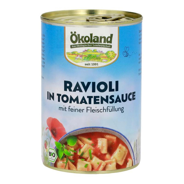 Produktfoto zu VPE Ravioli in Tomatensauce 6x400g Ökoland