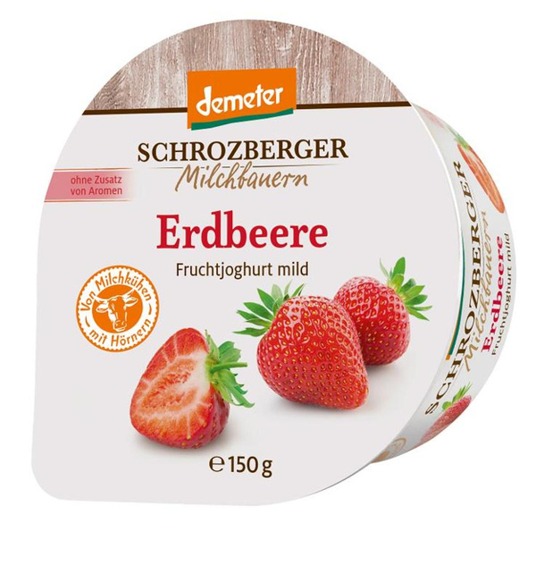 Produktfoto zu VPE Joghurt mild Erdbeere 6x150g Schrozberger Milchbauern
