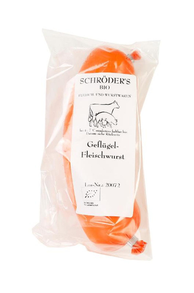 Produktfoto zu Geflügel Fleischwurst 200g Schröder´s