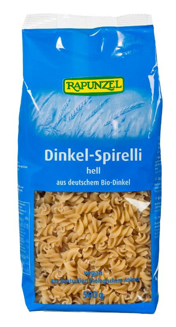 Produktfoto zu Dinkel-Spirelli hell 500g Rapunzel
