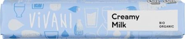 Produktfoto zu Schokoriegel Milch Creme 40g Vivani